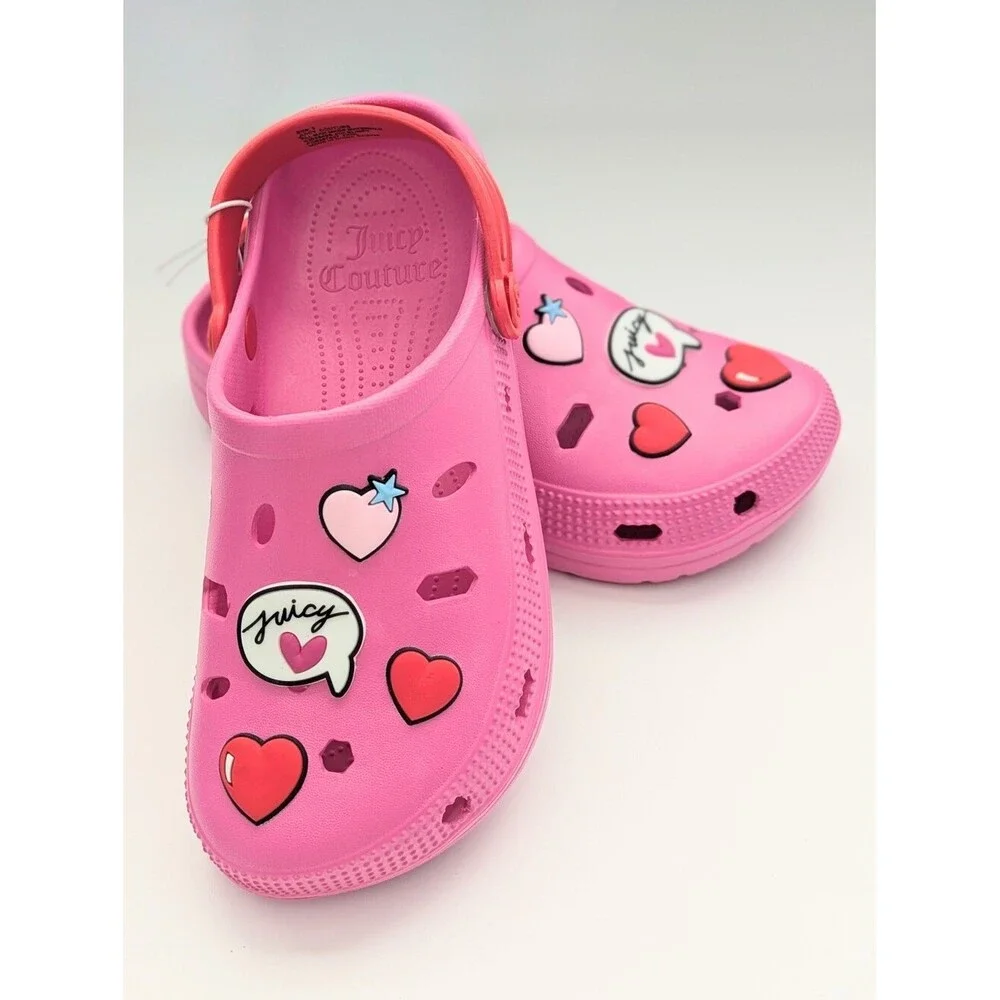 Juicy Couture Kids' (Size 3) Pink Slip-On 